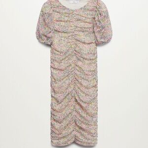 Mango Multicolor Floral Mini Dress